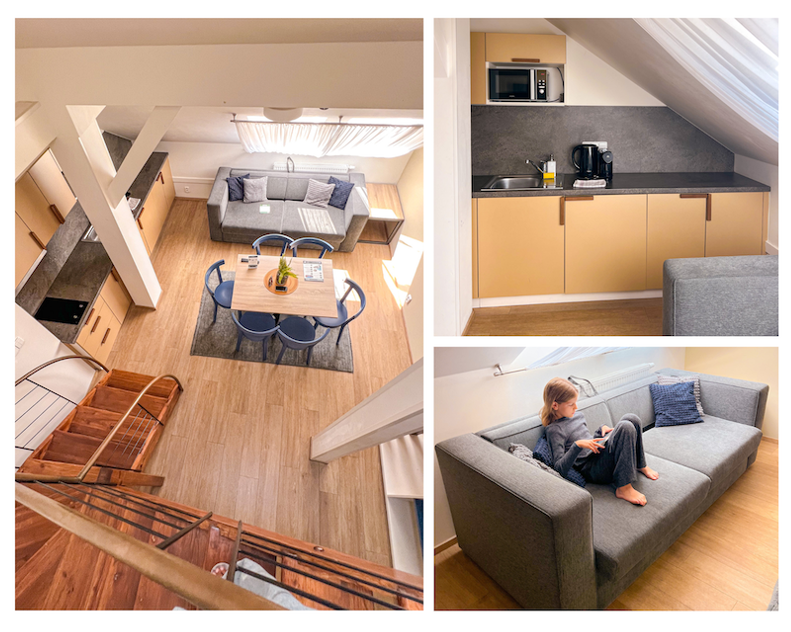 Salón comedor en Apartamentos City Nest en Praga