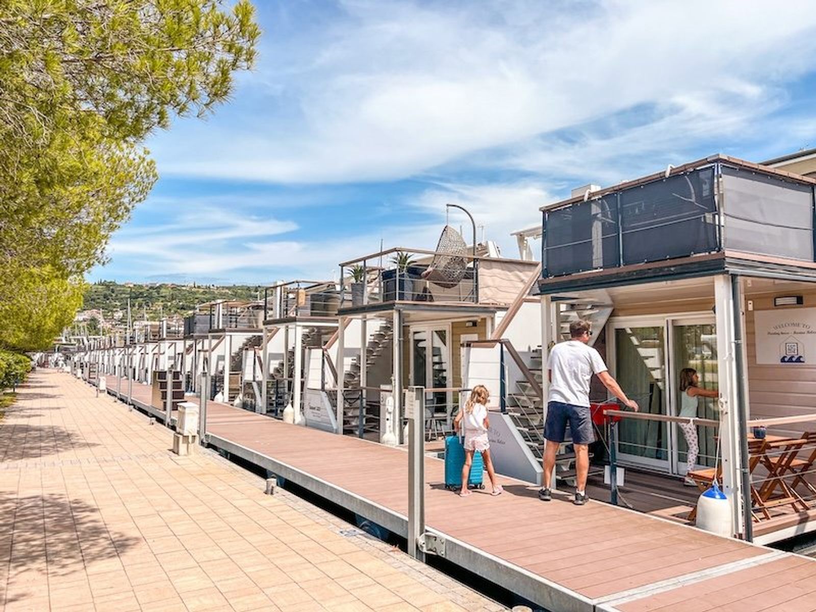 Casa Flotante Marina Lux en Portoroz, Eslovenia