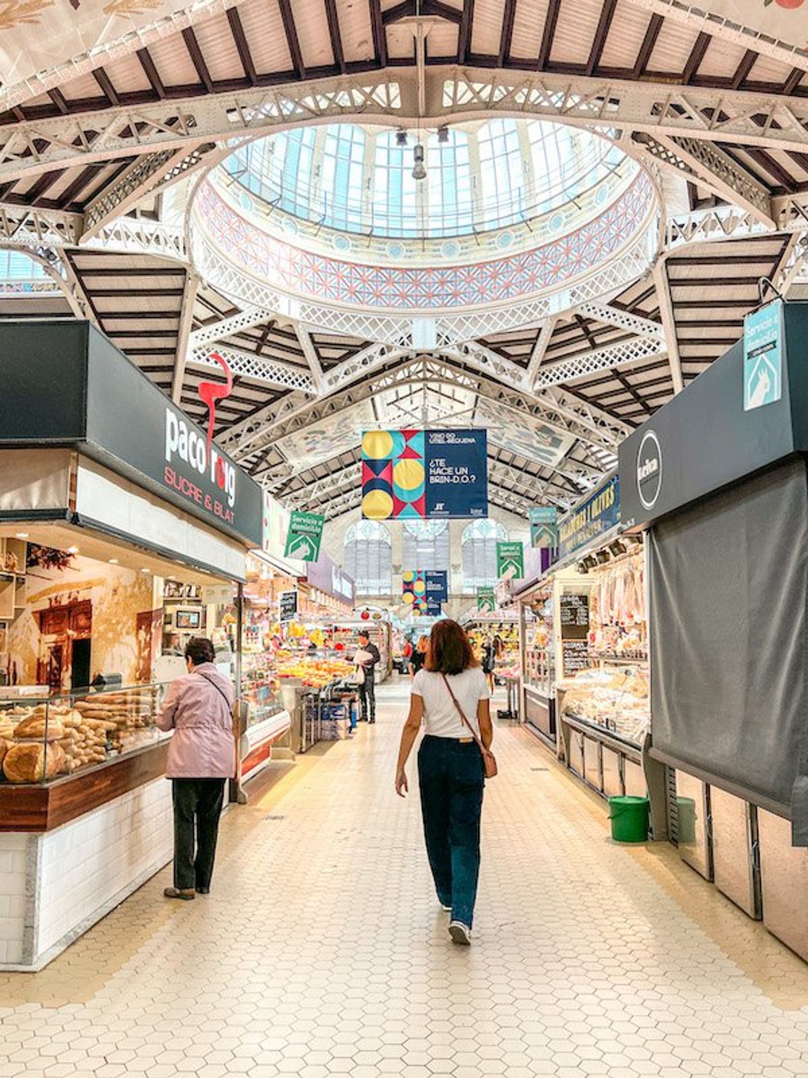 Recorriendo el Mercado Central de Valencia 