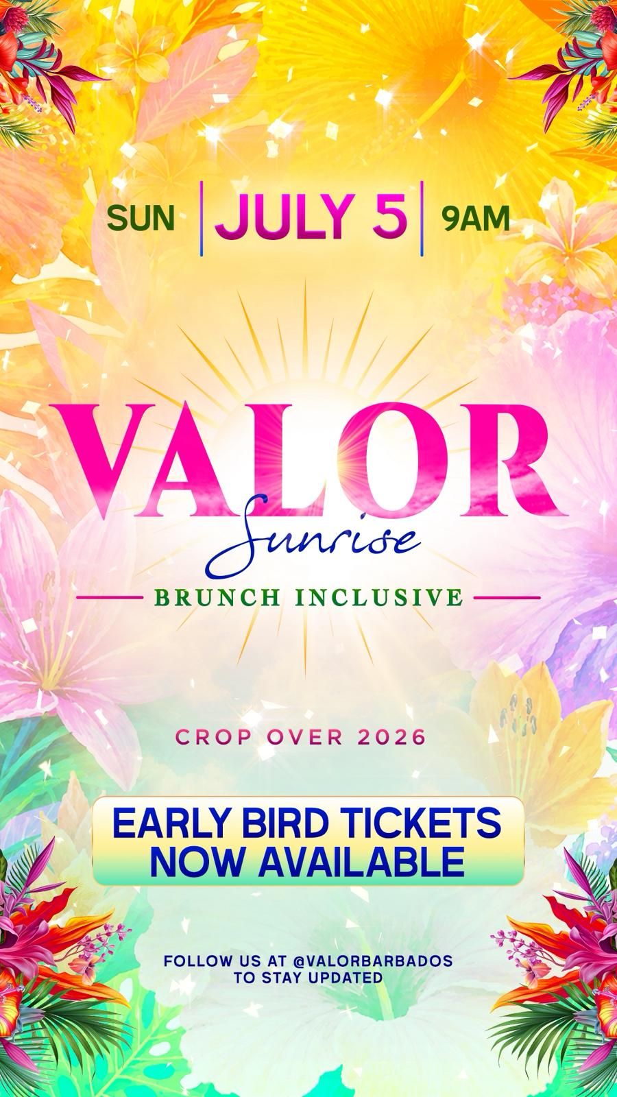 Valor Sunrise: Brunch Inclusive