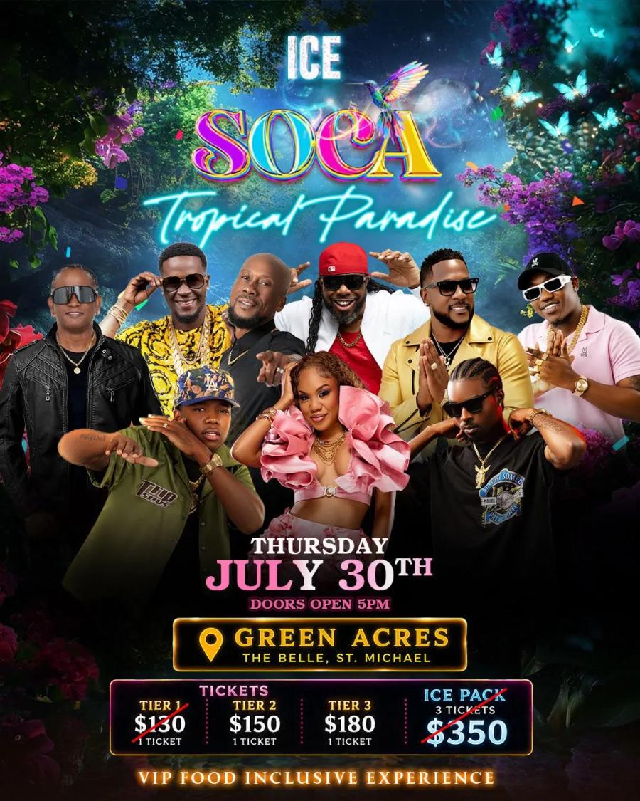 ICE presents SOCA - Tropical Paradise