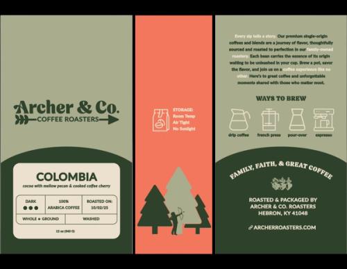 coffee bag and logo design