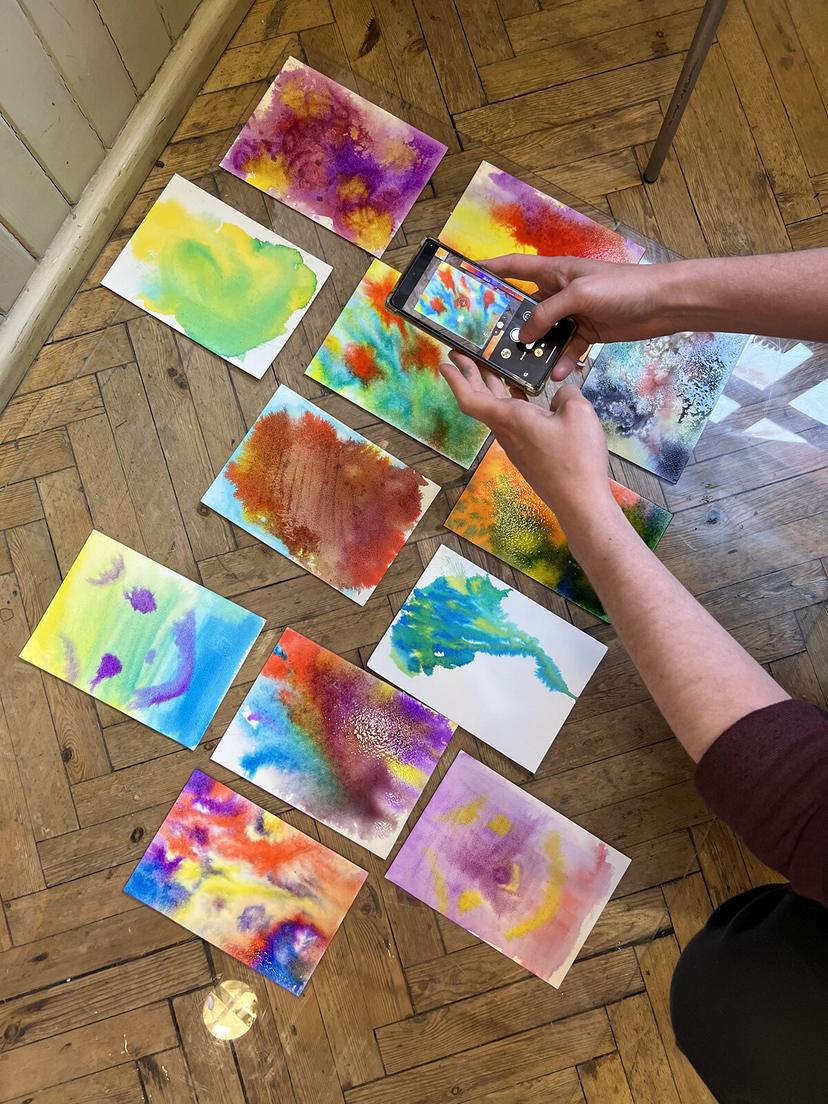 Acrylic Inks & Movement — University Workshop, 2025 (2)