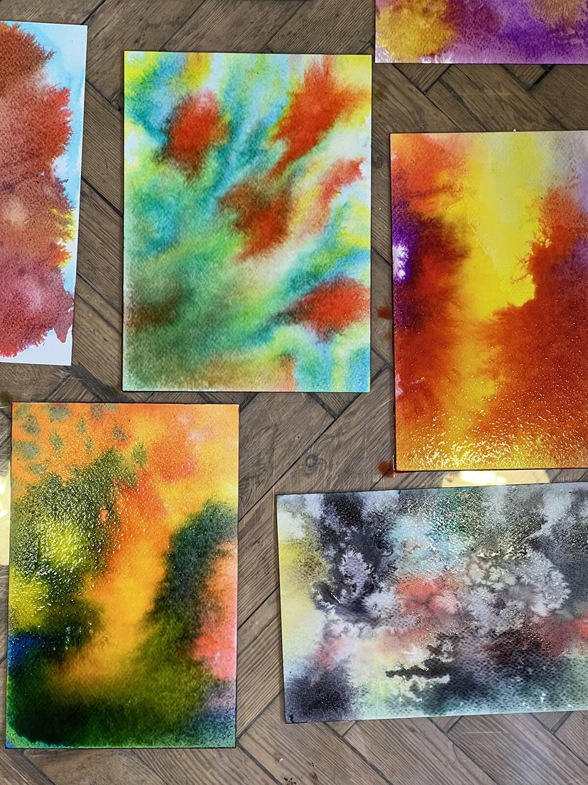 Acrylic Inks & Movement — University Workshop, 2025 (3)