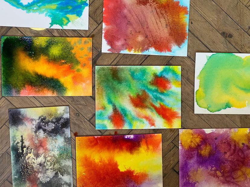 Acrylic Inks & Movement — University Workshop, 2025 (4)