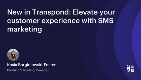SMS messaging in Transpond.