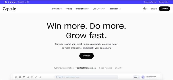 Capsule website.