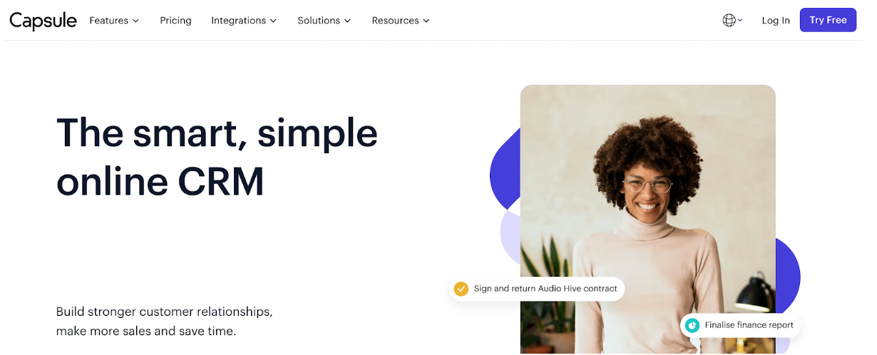 Capsule homepage 