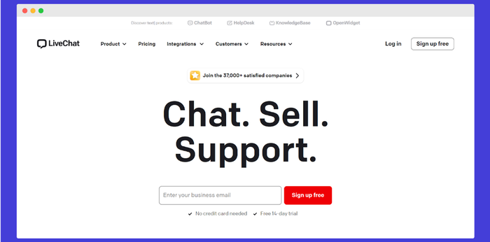 LiveChat screenshot