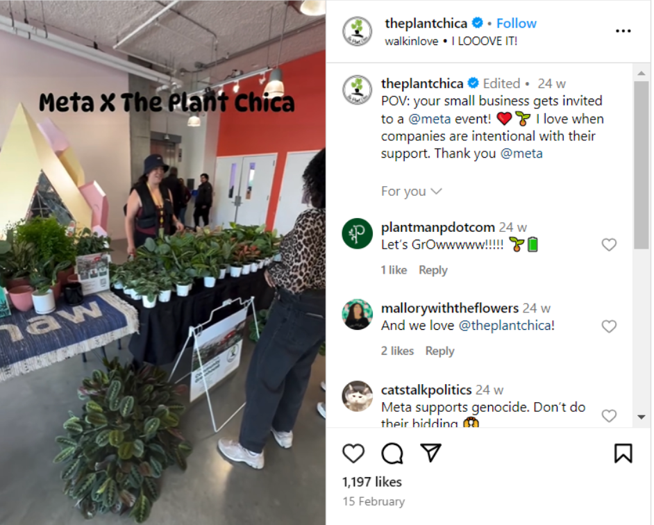 a screenshot of a the plant chica event