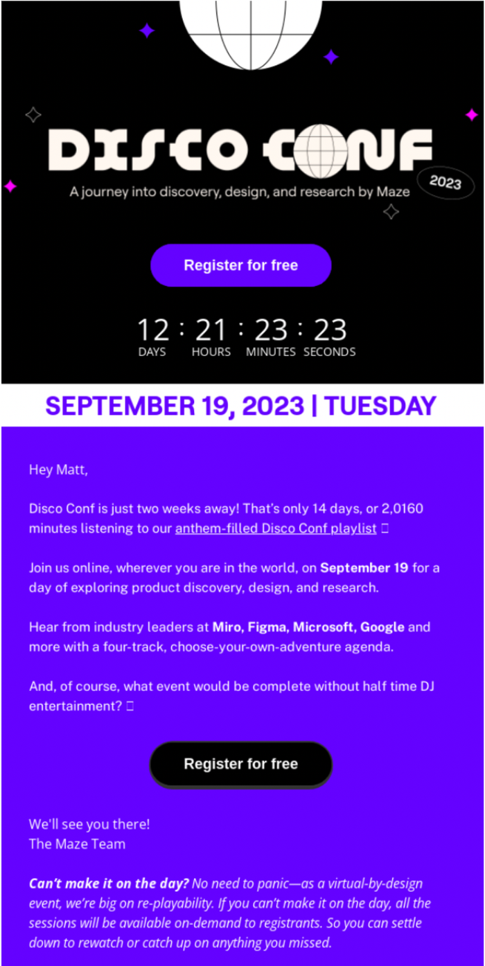 Event invitation template