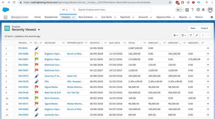 Salesforce Xero integration