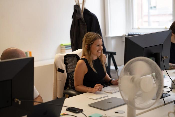 Jade Say who was our Customer Support Officer and now our Product Specialist works at her desk