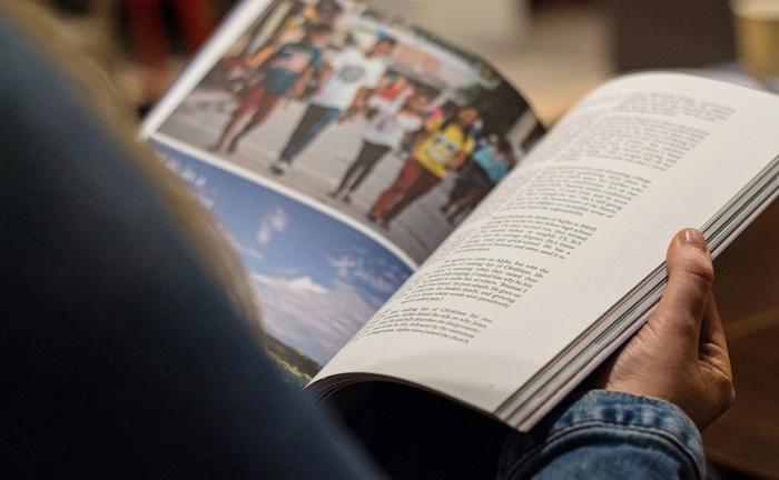 a large brochure
