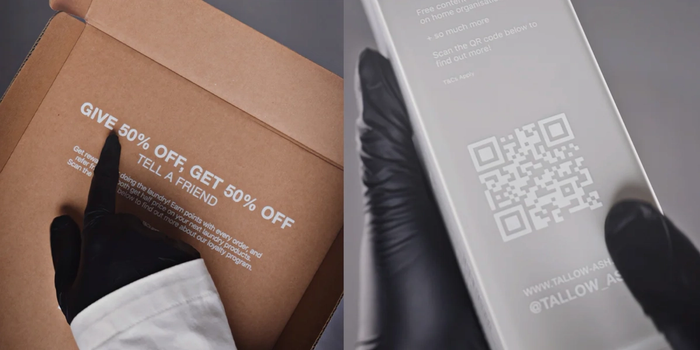 A box that says give 50 % off.