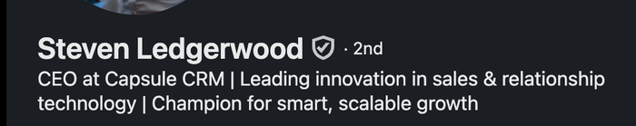 steven ledgerwood is the ceo of capsule crm