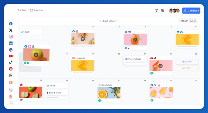 a screenshot of a calendar showing the month of june