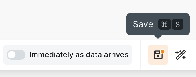 save button highlighted in make editor
