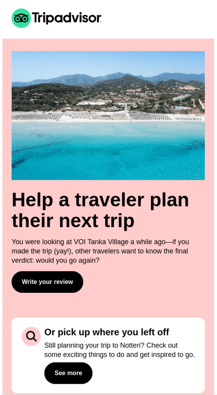 tripadvisor customer feedback email