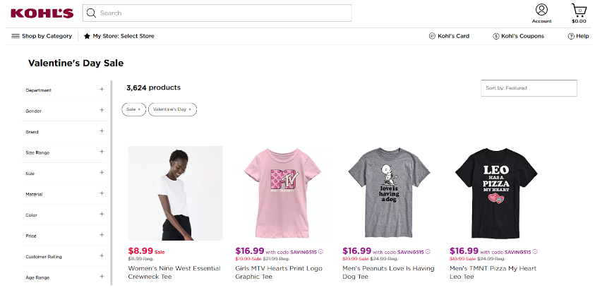 valentines sale