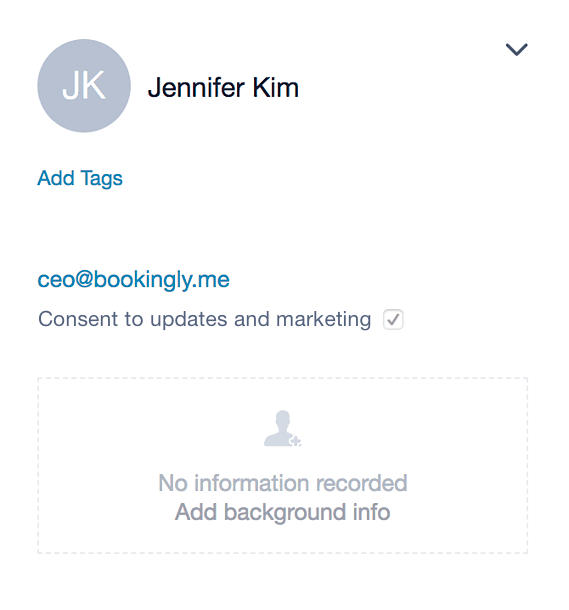 A custom field for marketing consent within Capsule