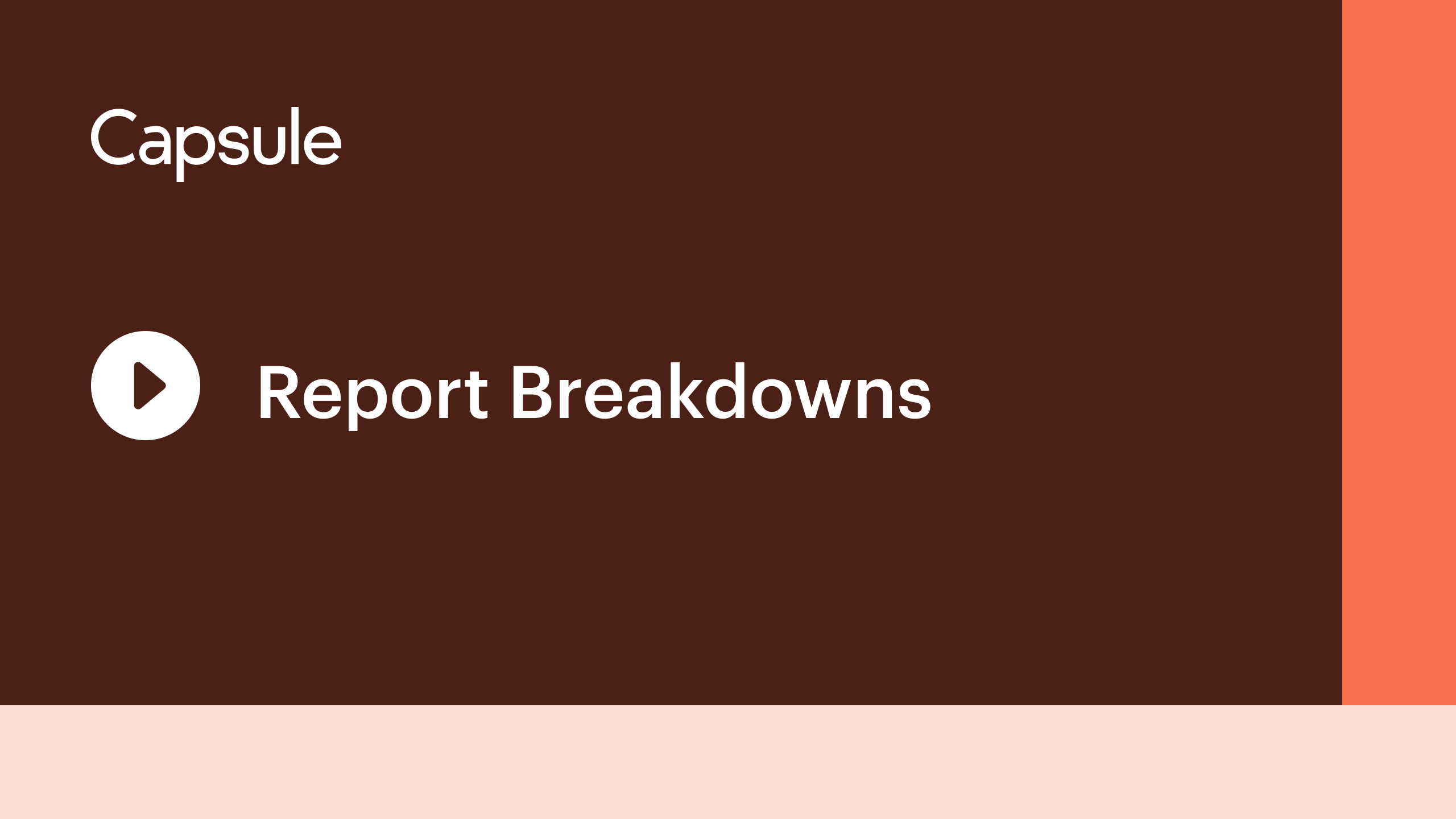 Répartition des rapports