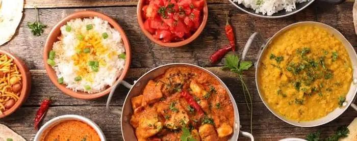there are many different types of food on the table .