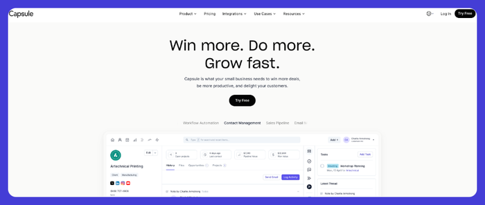 Capsule website.