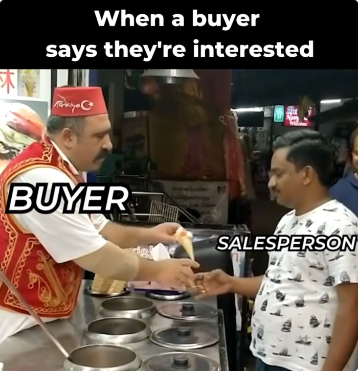 buyer and salesperson meme