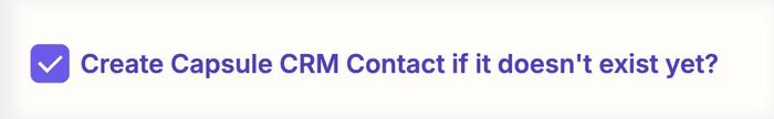 create contact checkbox in zapier find contact step
