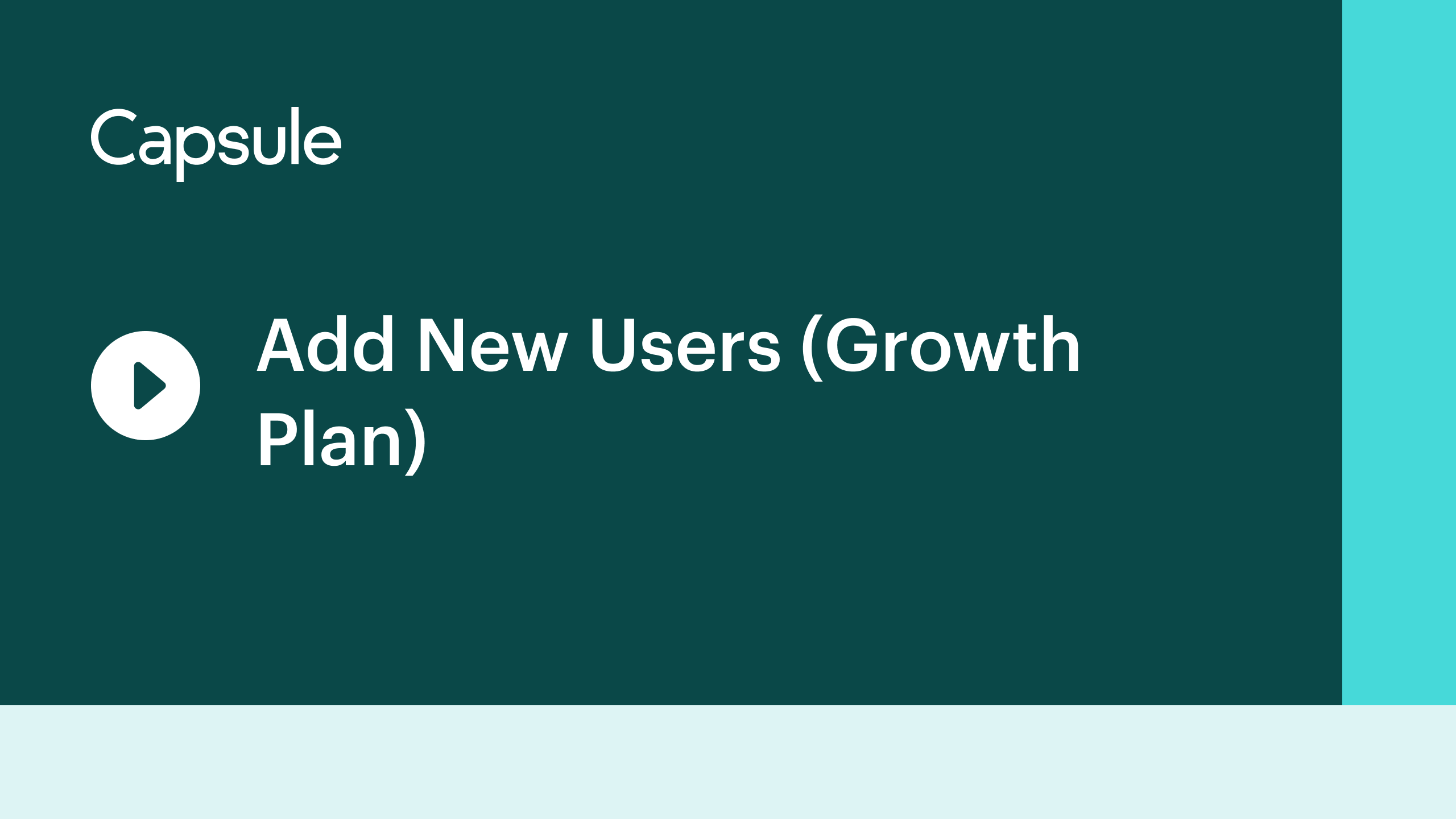 Ajouter de nouveaux utilisateurs : Plan de croissance