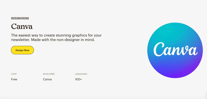 Canva mailchimp integrations
