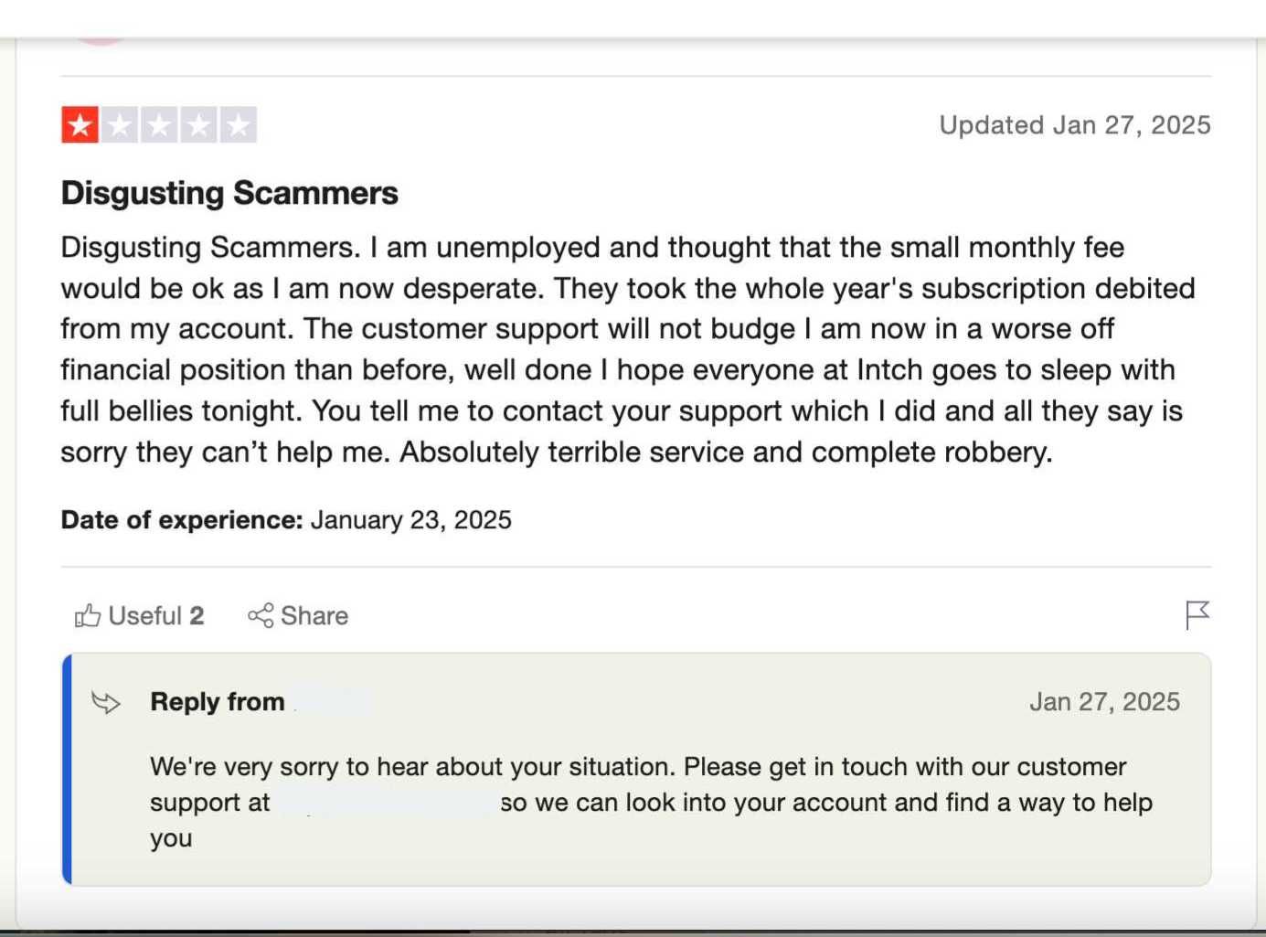 A negative feedback.