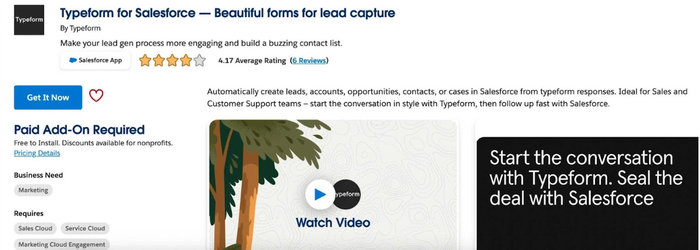 Typeform integration