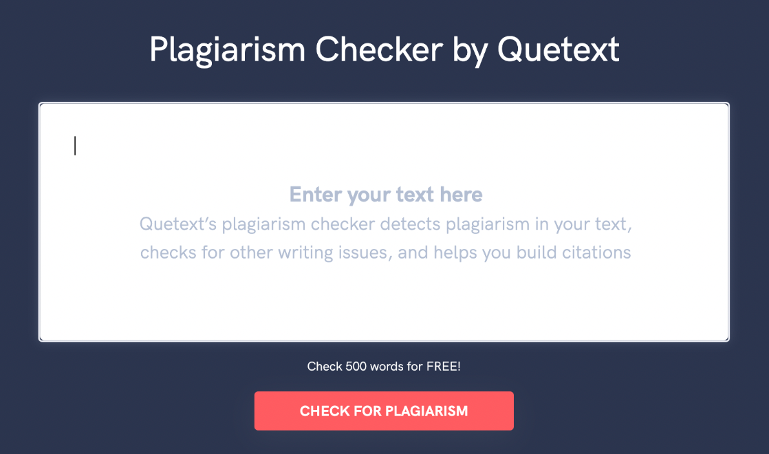 Quetext demo