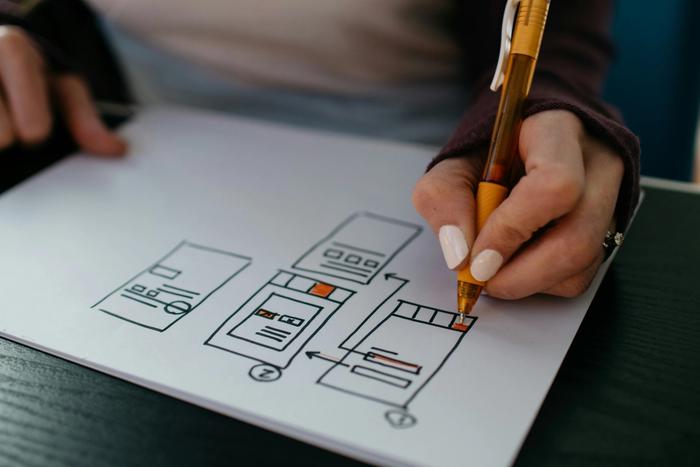 Designer sketching