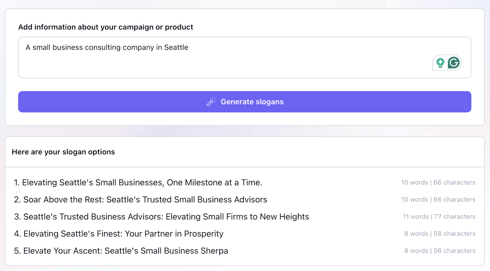 Agregando información sobre tu campaña o producto.