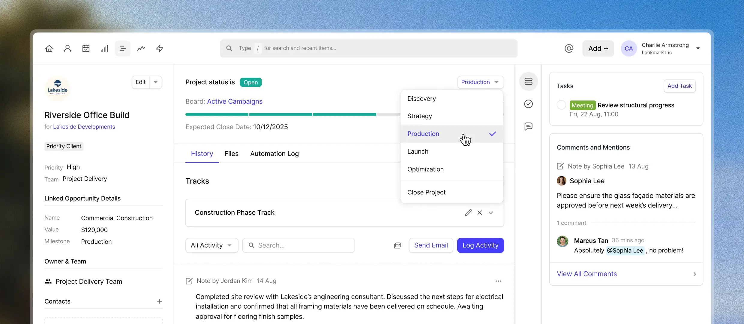 How Capsule CRM works for construction