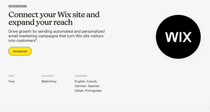 Wix mailchimp intgegration