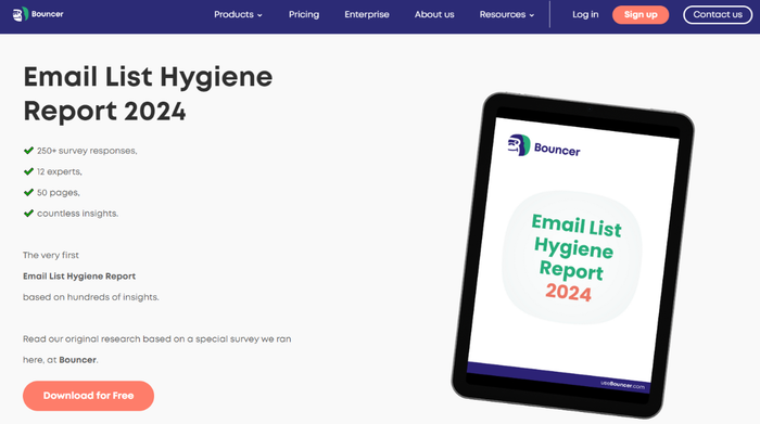 Bouncer email hygiene list