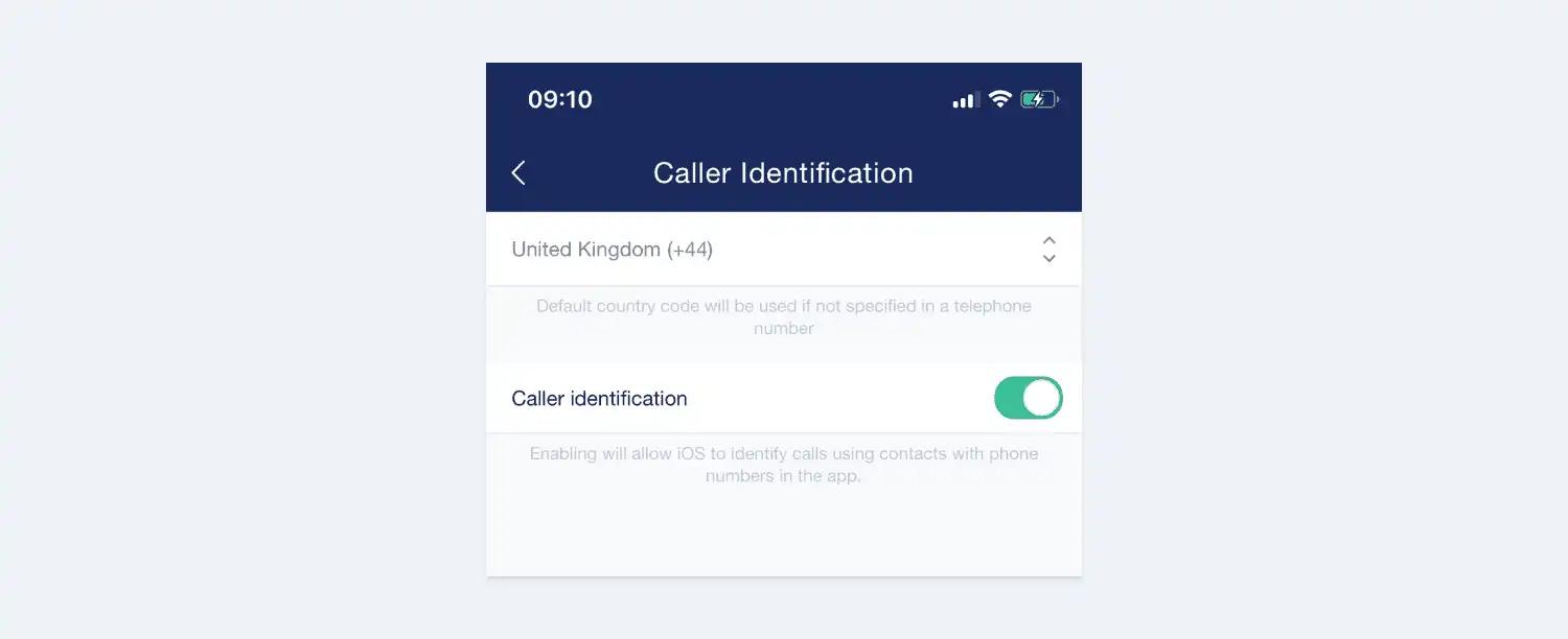 a screenshot of a caller identification page on a phone .