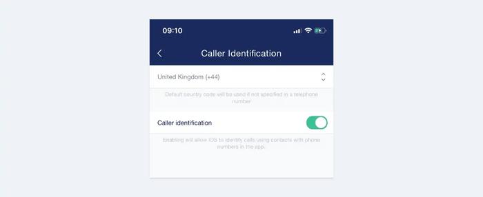 a screenshot of a caller identification page on a phone .
