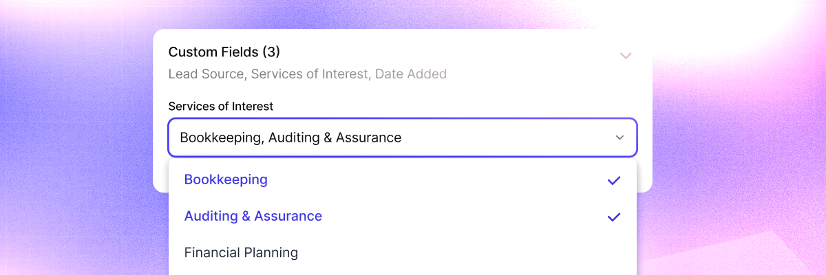 Create Custom Fields with multiple fields in Capsule CRM for deeper personalization and greater accuracy