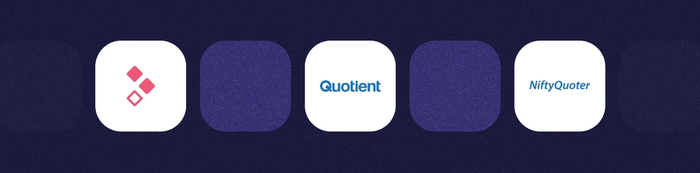 Quotient and Better Proposals and NiftyQuoter logos
