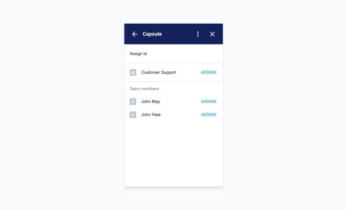 a screenshot of a capsule app on a cell phone .