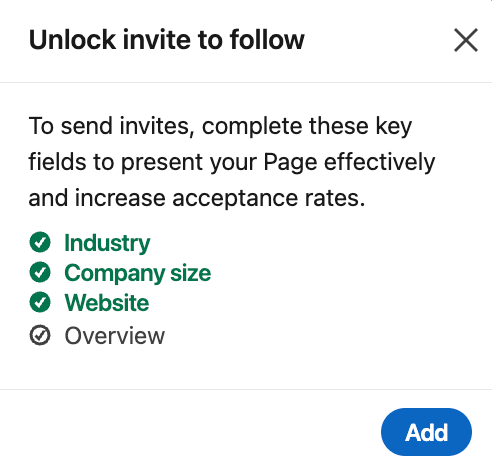 a screen that says unlock invite to follow on it