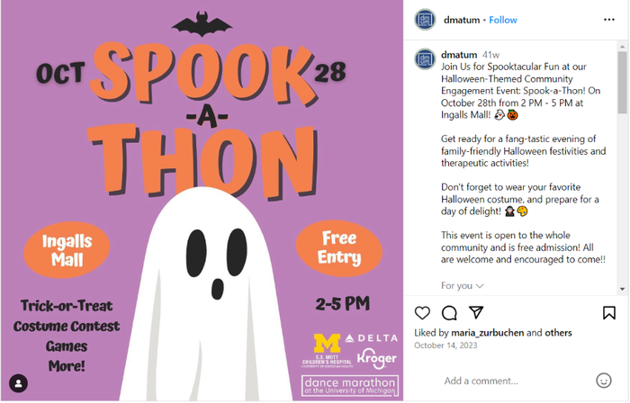 halloween social media post