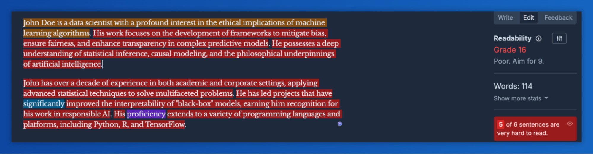 john doe is a data scientist with a profound interest in the ethical implications of machine learning algorithm