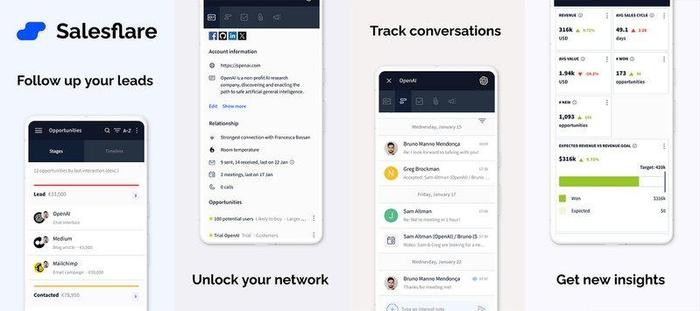 Salesflare mobile app.