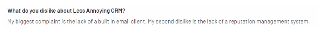 ;ess annoying review